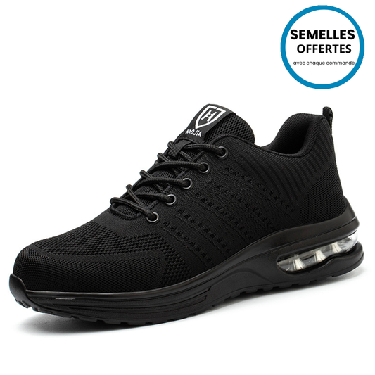 Ortho Safety PRO pour hommes - Chaussures de sécurité confortables à embout d'acier + semelles intérieures GRATUITES