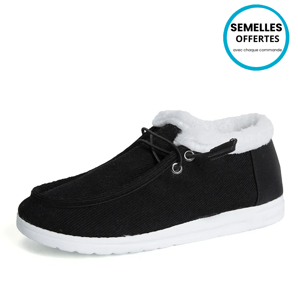 Ortho Feya - Mocassins d'hiver confortables + semelles intérieures GRATUITES